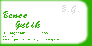 bence gulik business card